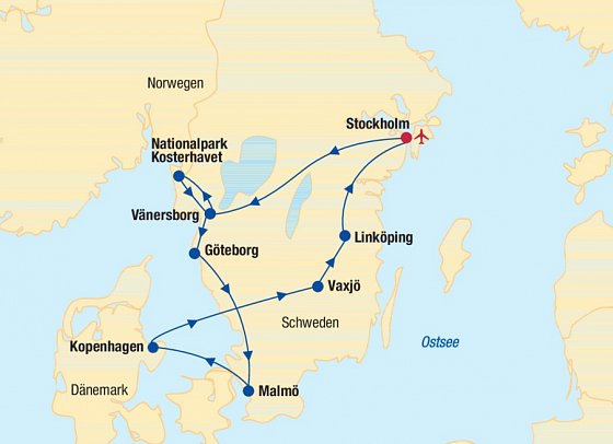 Rundreise Südschweden