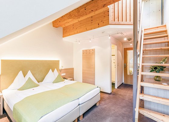Aldiana Club Hochkönig - Wohnbeispiel Familienzimmer mit Mansarde (Zimmercodierung FB2)