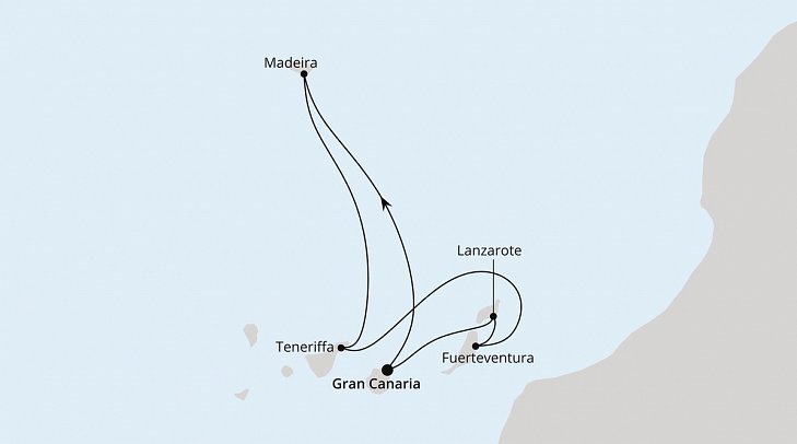 Kanaren & Madeira mit AIDAcosma