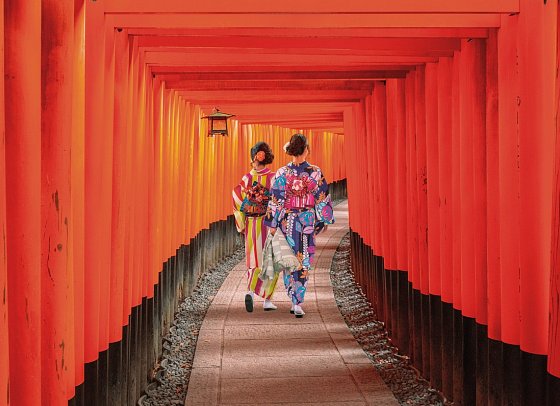 Japan Rundreise von Tokyo nach Osaka - Kyoto, Fushimi-Inari-Schrein