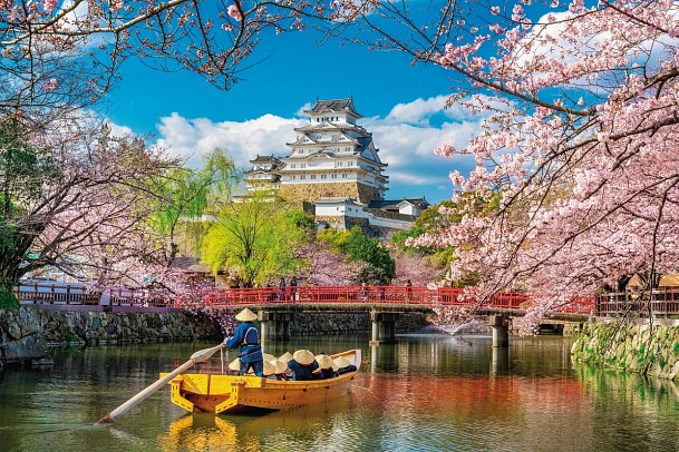 Japan Rundreise von Tokio nach Osaka - Himeji, Burg des weißen Reihers