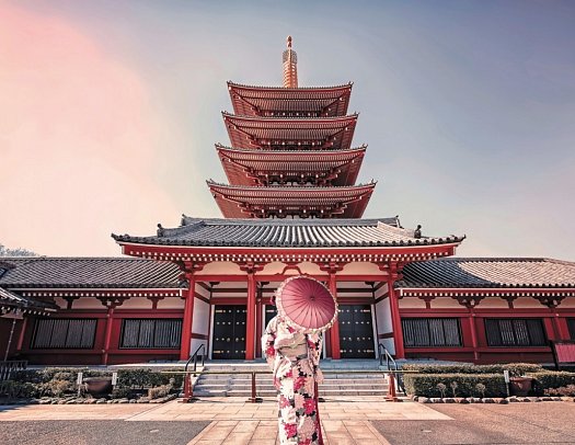 Japan & Südkorea mit Norwegian Jade - Tokyo, Sensoji-Tempel