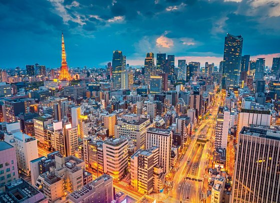 Japan bis Kanada mit Norwegian Jade - Skyline von Tokyo