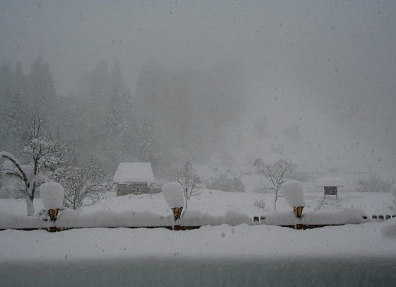 Waldesruh - Ausblick Hotel Waldesruh im Winter