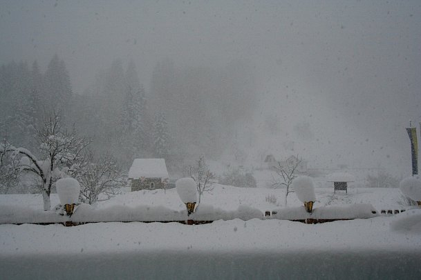 Waldesruh - Ausblick Hotel Waldesruh im Winter