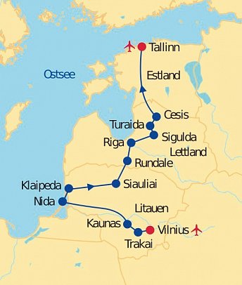 Baltikum Rundreise