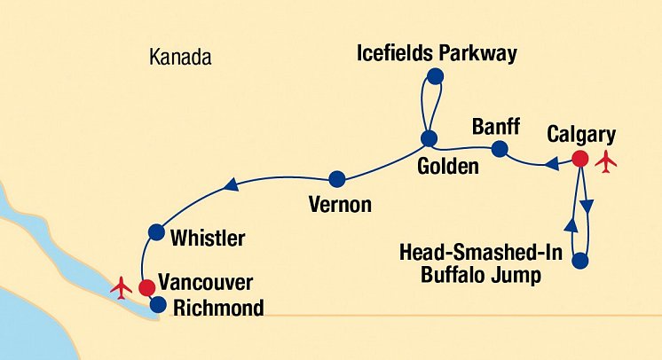 Rundreise Westkanada