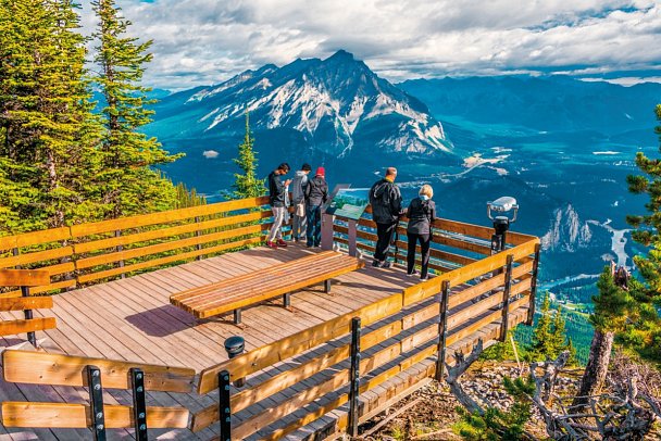 Westkanada Rundreise & Alaskakreuzfahrt - Banff, Blick vom Sulphur Mountain