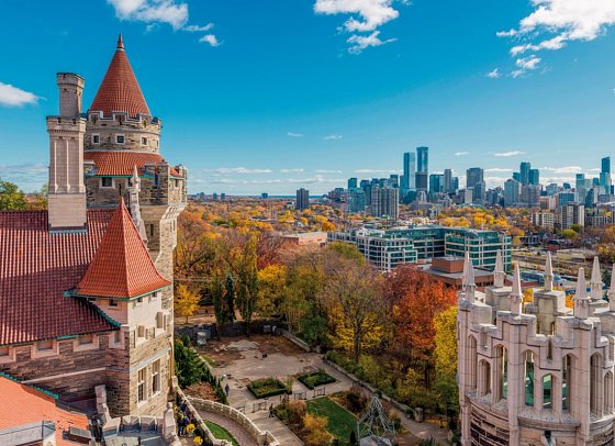 Rundreise Ostkanada - Toronto, Blick von Casa Loma auf die Skyline
