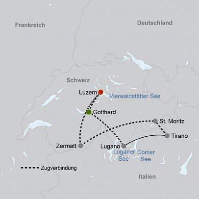 Bahnerlebnis Schweiz pur-ab Luzern
